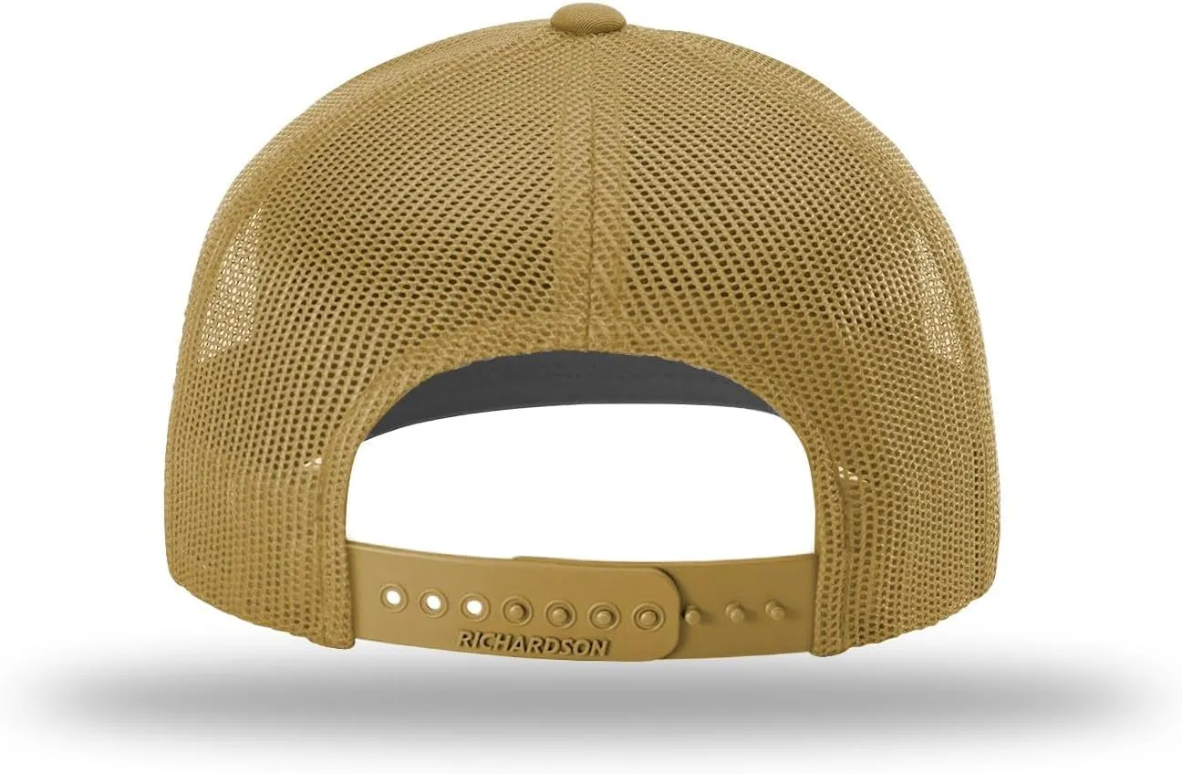 Richardson 112 Trucker Hat - Premium Blank Baseball Cap, Adjustable Snapback Hat - Structured Six Panel Richardson Blank Hats