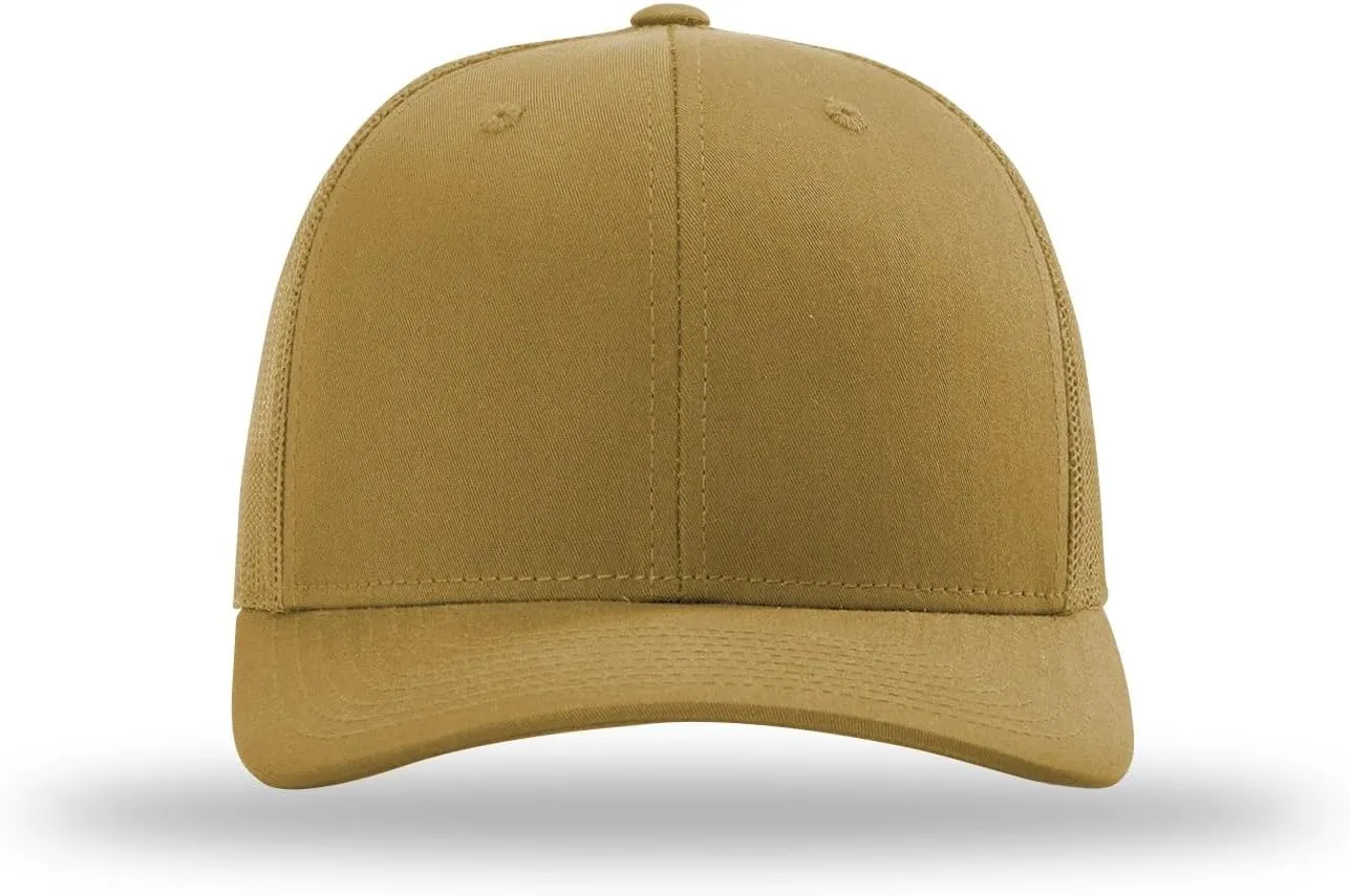 Richardson 112 Trucker Hat - Premium Blank Baseball Cap, Adjustable Snapback Hat - Structured Six Panel Richardson Blank Hats