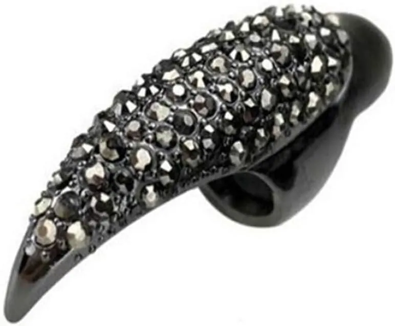 Rings for Women, Punk Claw Ring Gothic Jewelry False Nail Finger Ring Knuckle Bend Fingertip