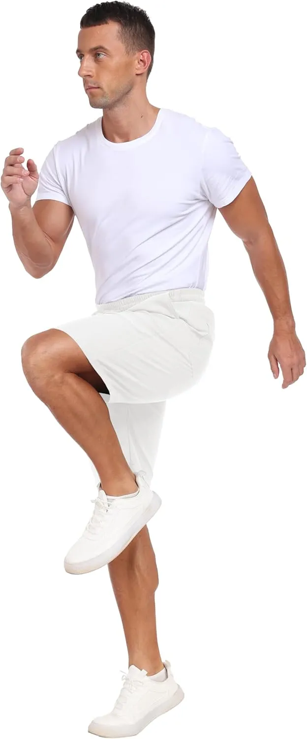 Sailwind Mens Casual Shorts Drawstring Summer Beach Elastic Waist Golf Shorts