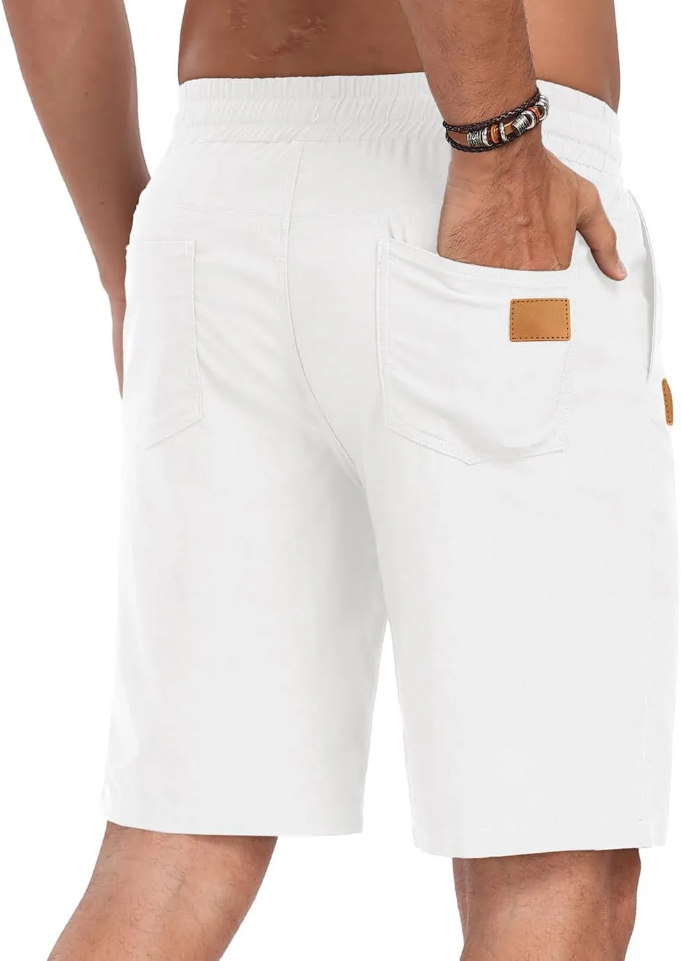 Sailwind Mens Casual Shorts Drawstring Summer Beach Elastic Waist Golf Shorts