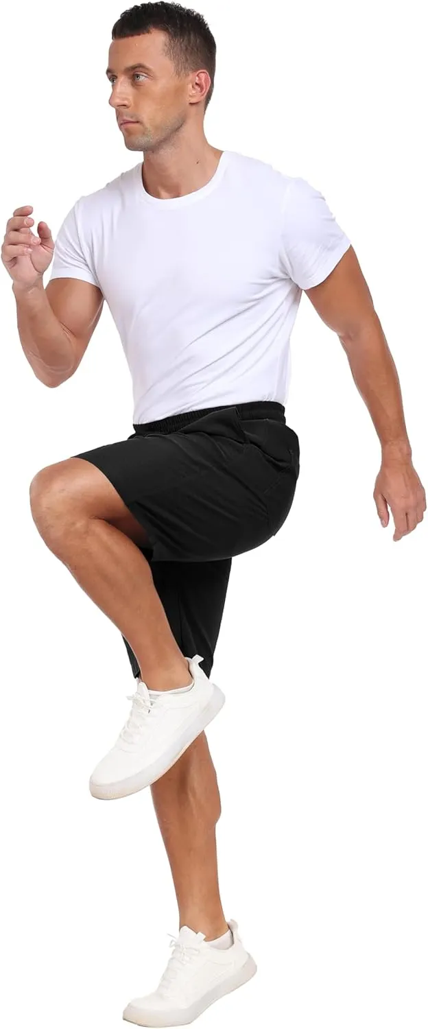 Sailwind Mens Casual Shorts Drawstring Summer Beach Elastic Waist Golf Shorts