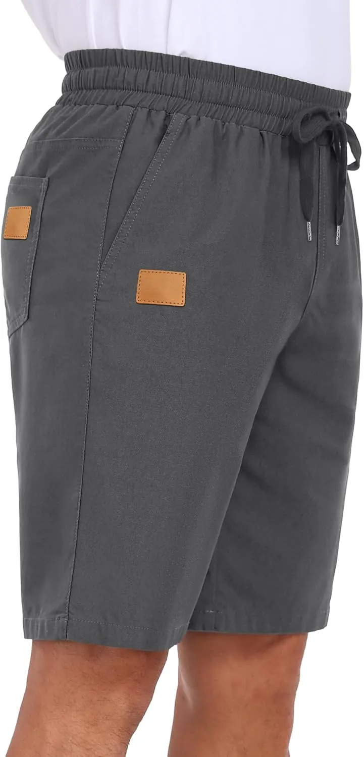 Sailwind Mens Casual Shorts Drawstring Summer Beach Elastic Waist Golf Shorts