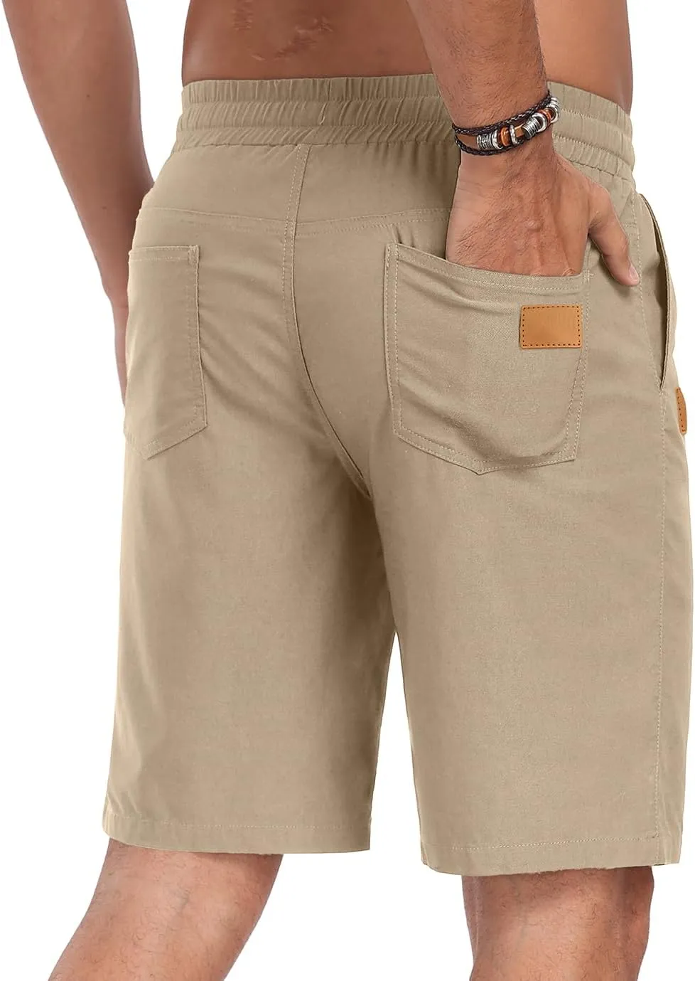 Sailwind Mens Casual Shorts Drawstring Summer Beach Elastic Waist Golf Shorts
