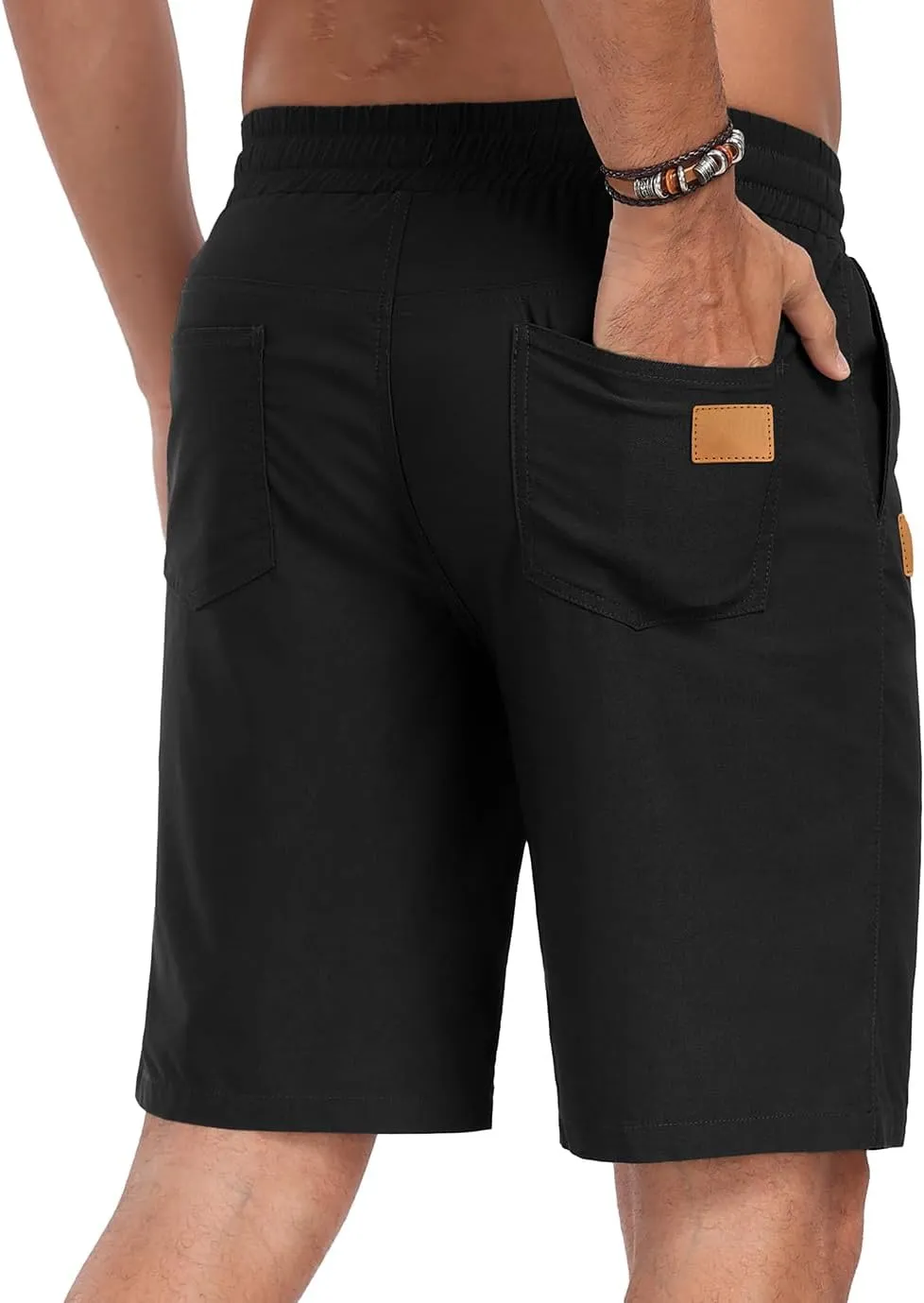 Sailwind Mens Casual Shorts Drawstring Summer Beach Elastic Waist Golf Shorts