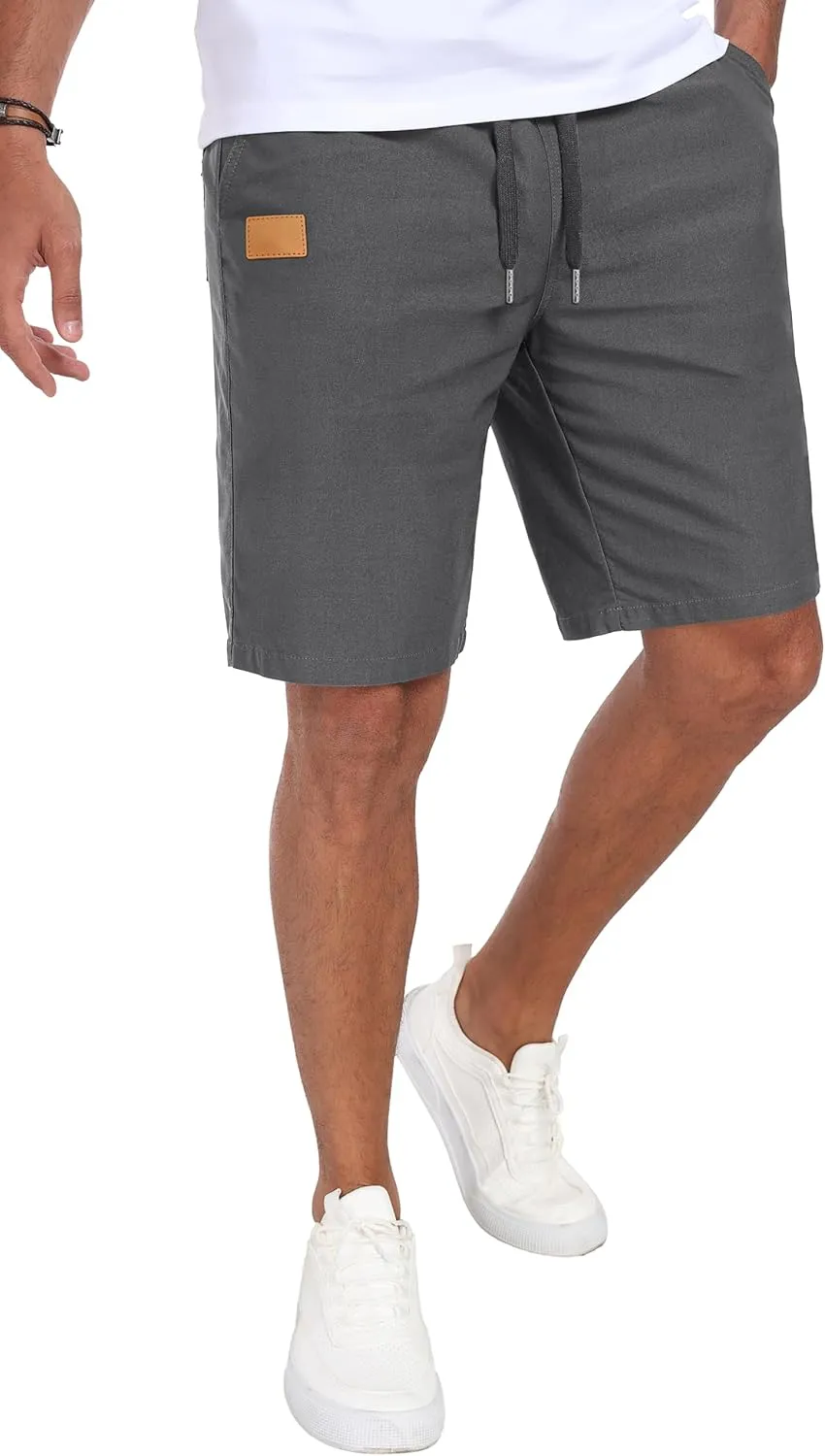 Sailwind Mens Casual Shorts Drawstring Summer Beach Elastic Waist Golf Shorts
