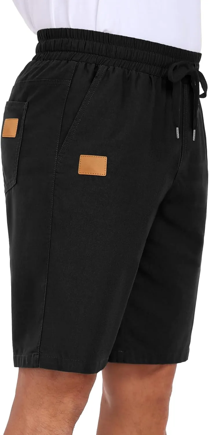Sailwind Mens Casual Shorts Drawstring Summer Beach Elastic Waist Golf Shorts