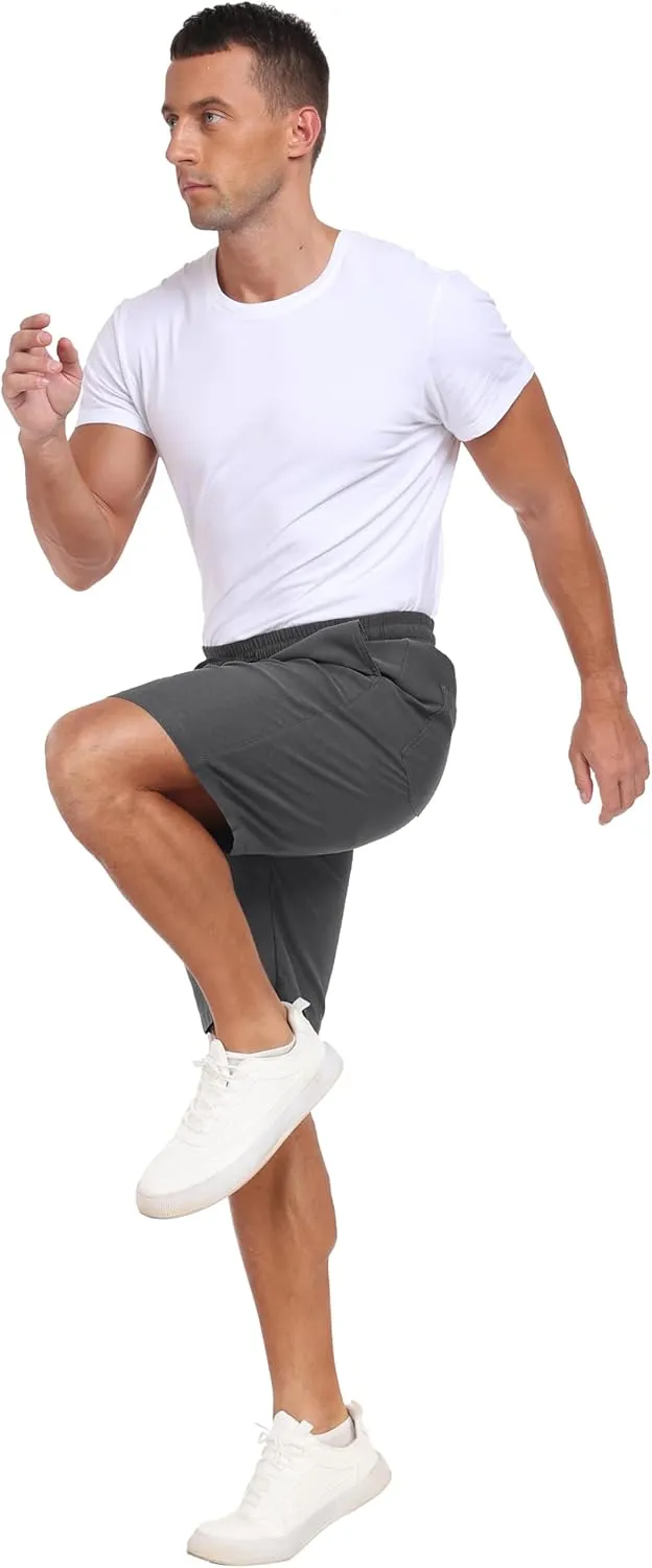 Sailwind Mens Casual Shorts Drawstring Summer Beach Elastic Waist Golf Shorts