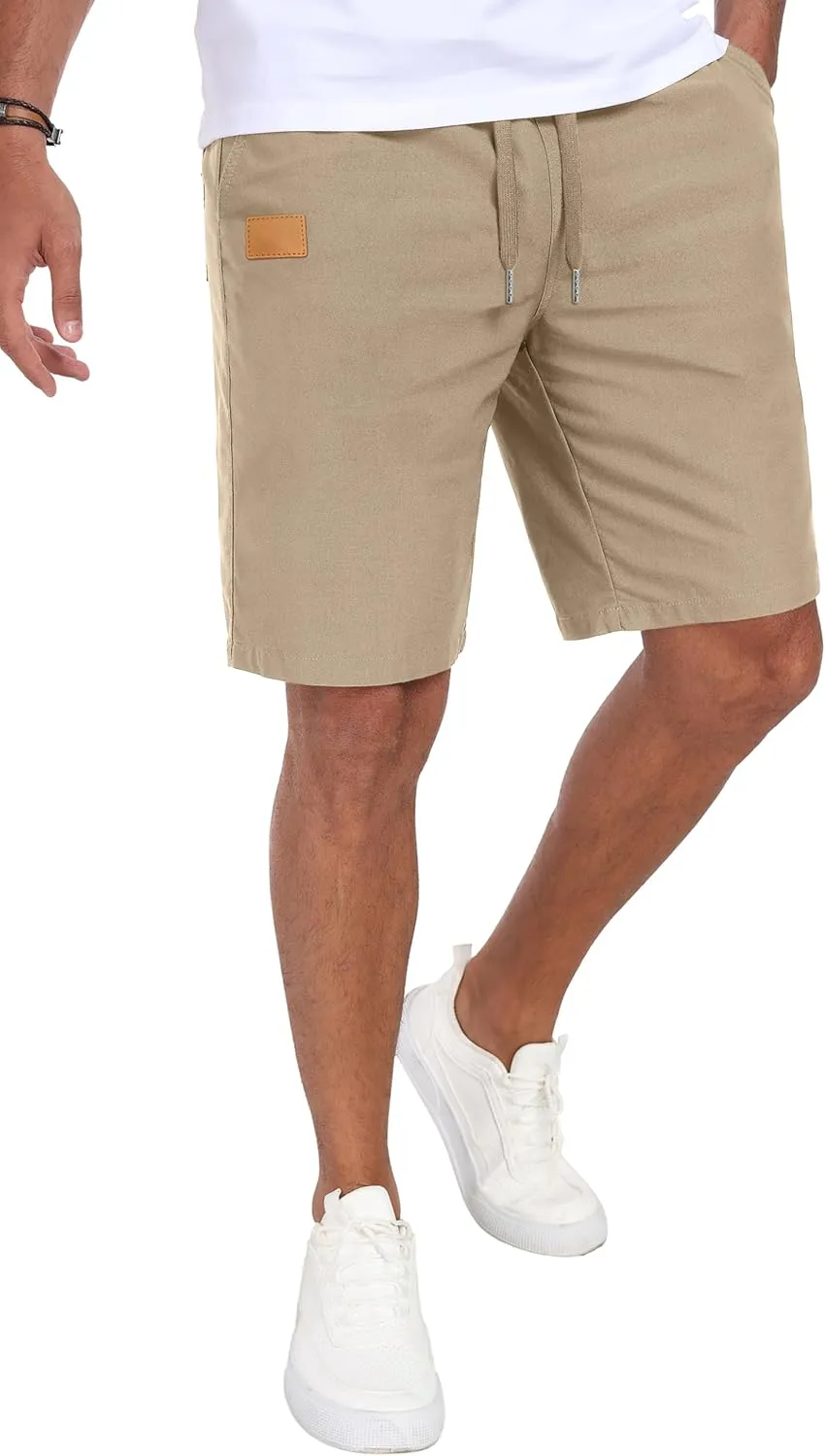 Sailwind Mens Casual Shorts Drawstring Summer Beach Elastic Waist Golf Shorts
