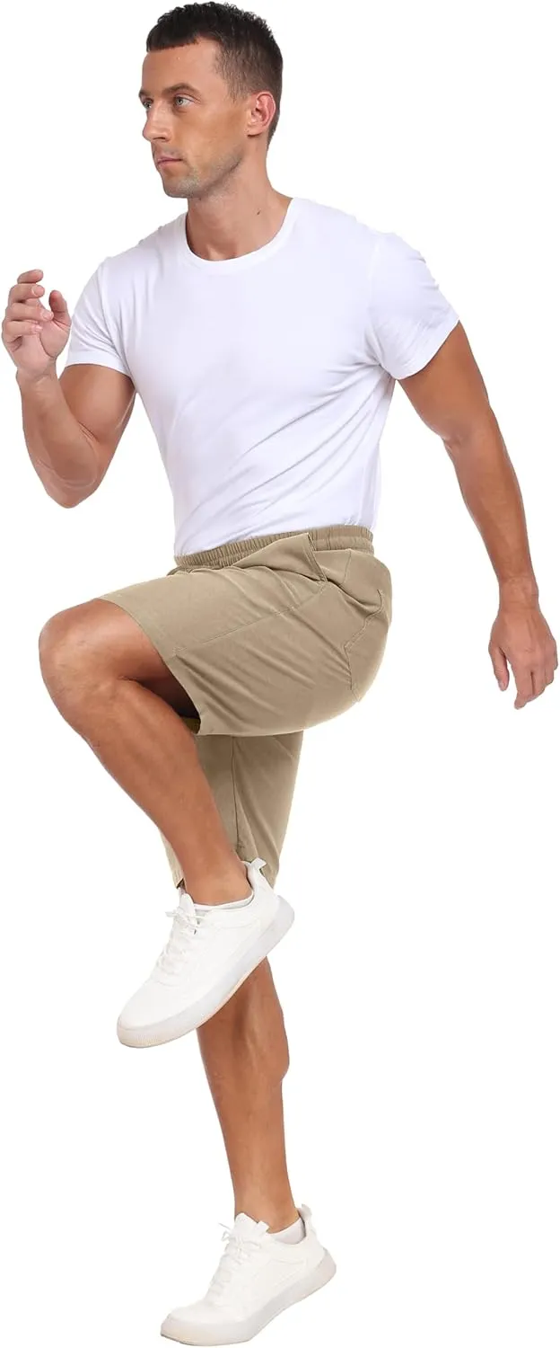 Sailwind Mens Casual Shorts Drawstring Summer Beach Elastic Waist Golf Shorts