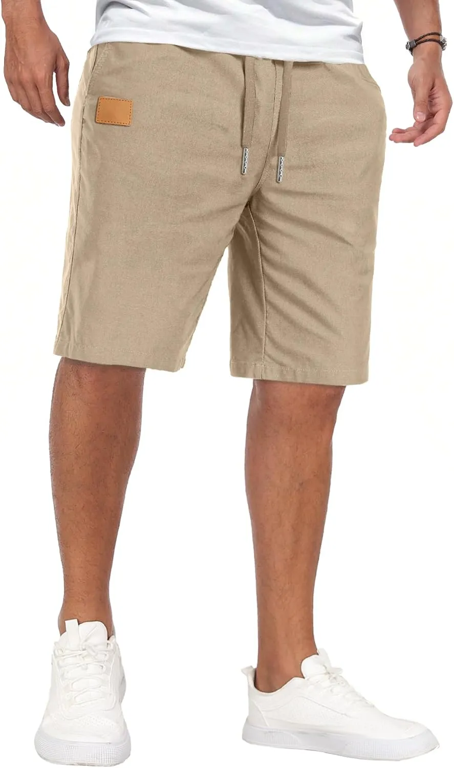 Sailwind Mens Casual Shorts Drawstring Summer Beach Elastic Waist Golf Shorts