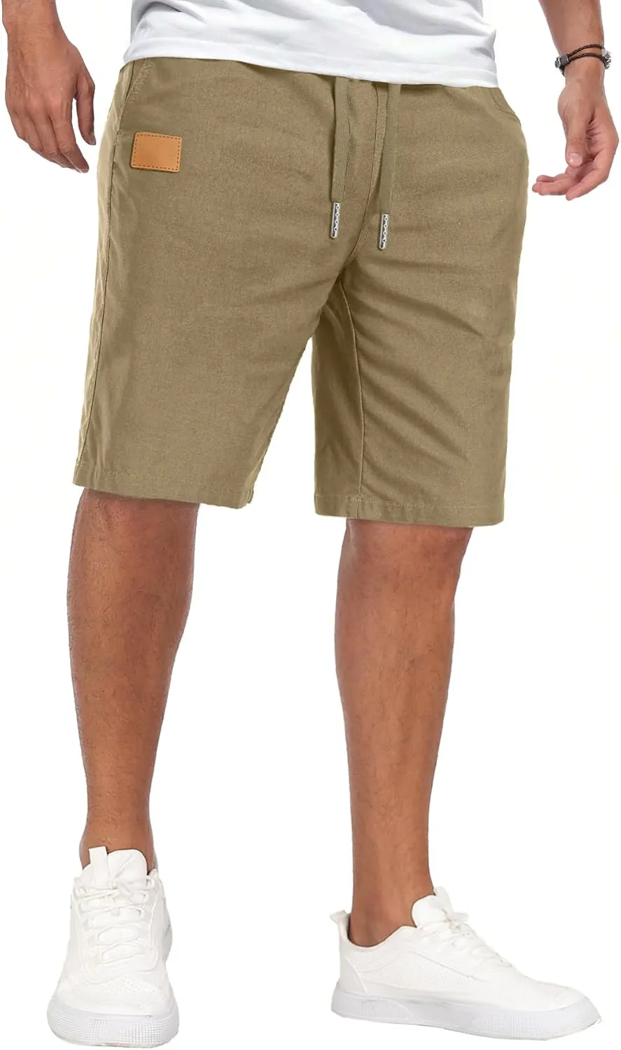 Sailwind Mens Casual Shorts Drawstring Summer Beach Elastic Waist Golf Shorts