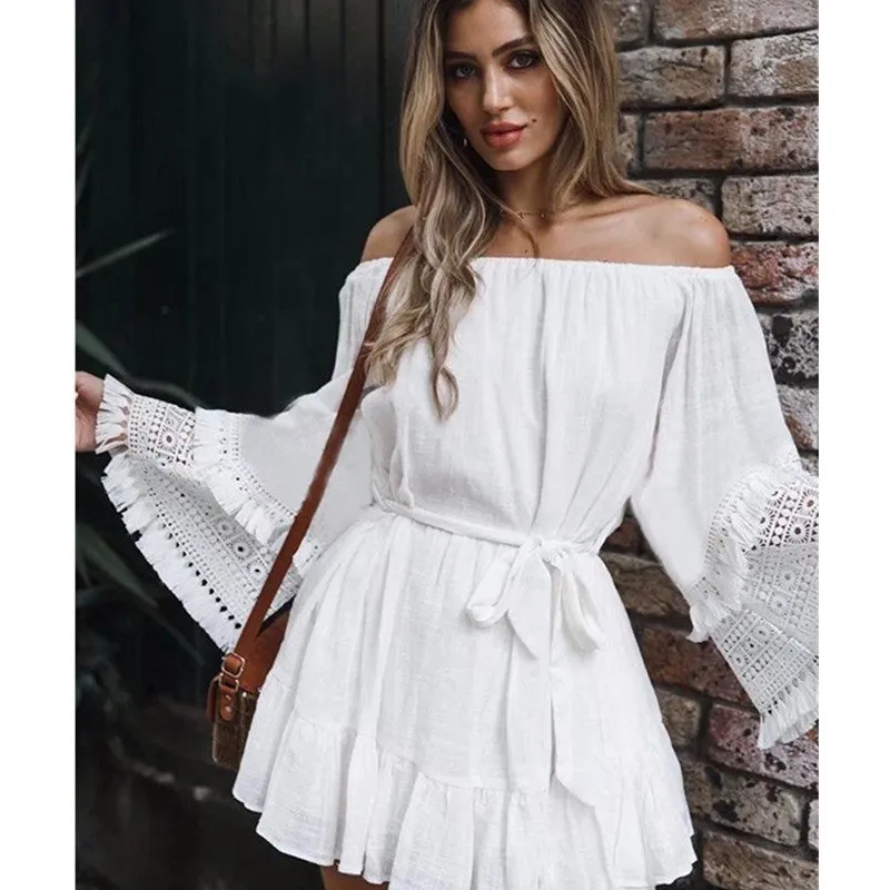 Sexy Lace Up Bikini Cover Up
