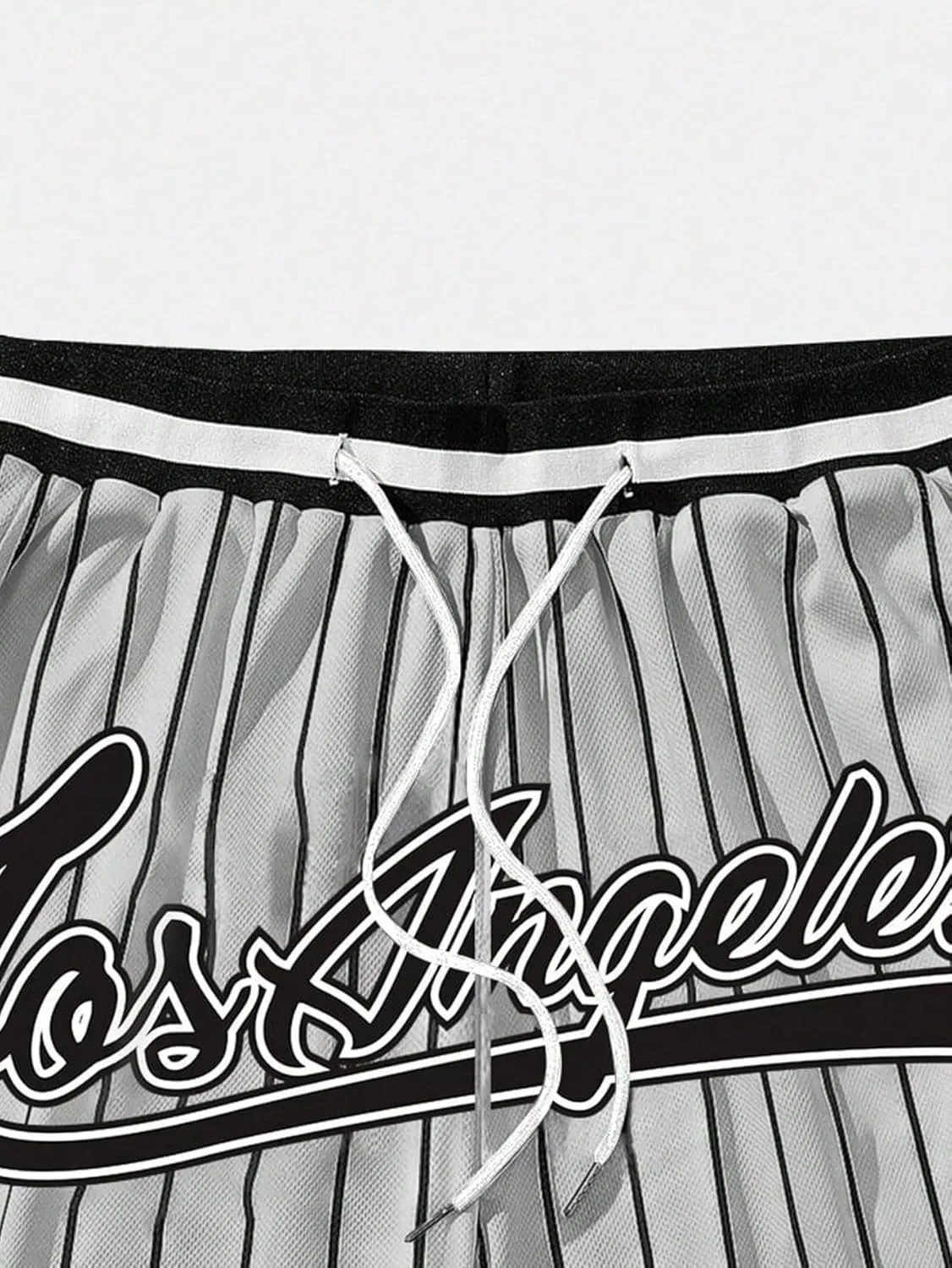 SHENHE Men's Summer Graphic Shorts Drawstring Waist Sports Track Shorts