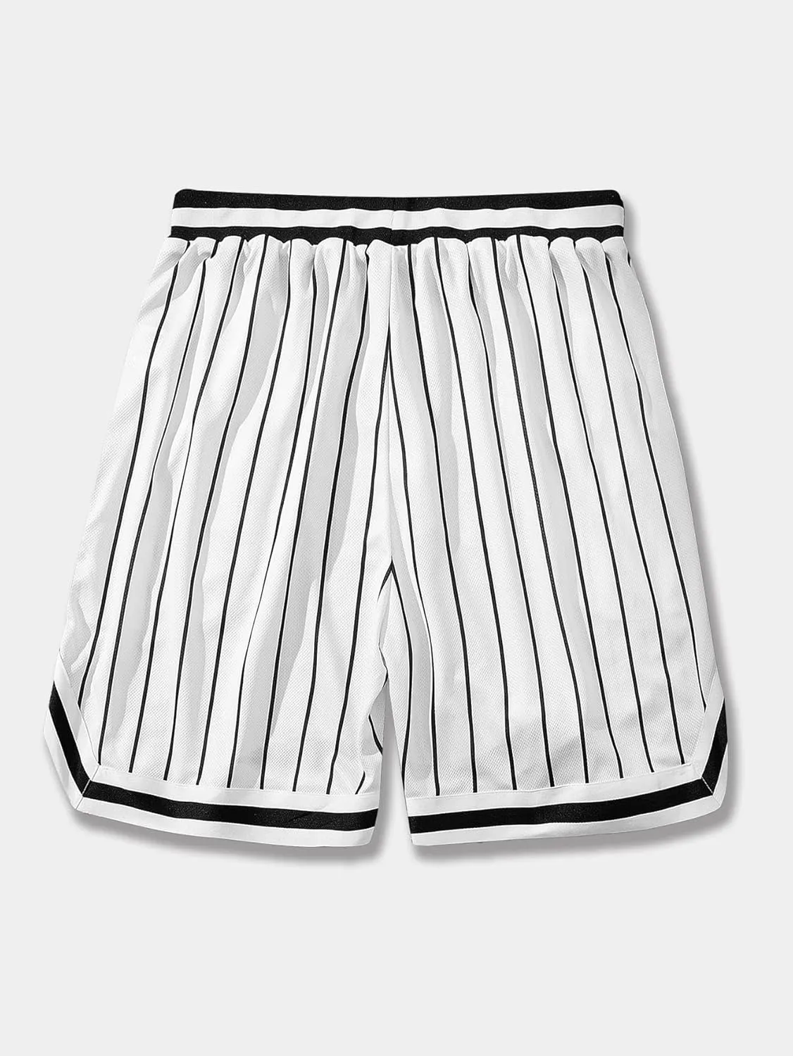 SHENHE Men's Summer Graphic Shorts Drawstring Waist Sports Track Shorts