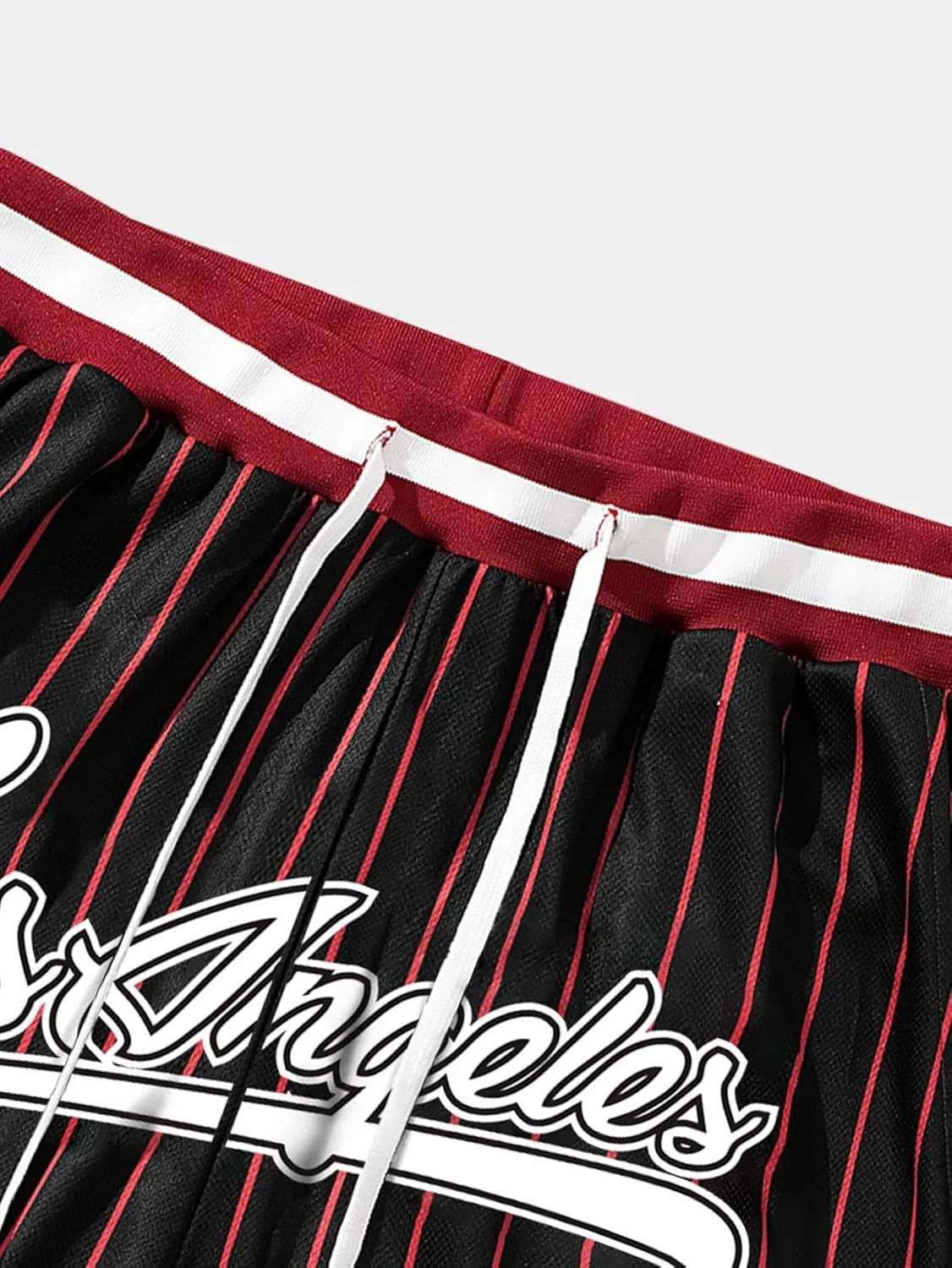 SHENHE Men's Summer Graphic Shorts Drawstring Waist Sports Track Shorts