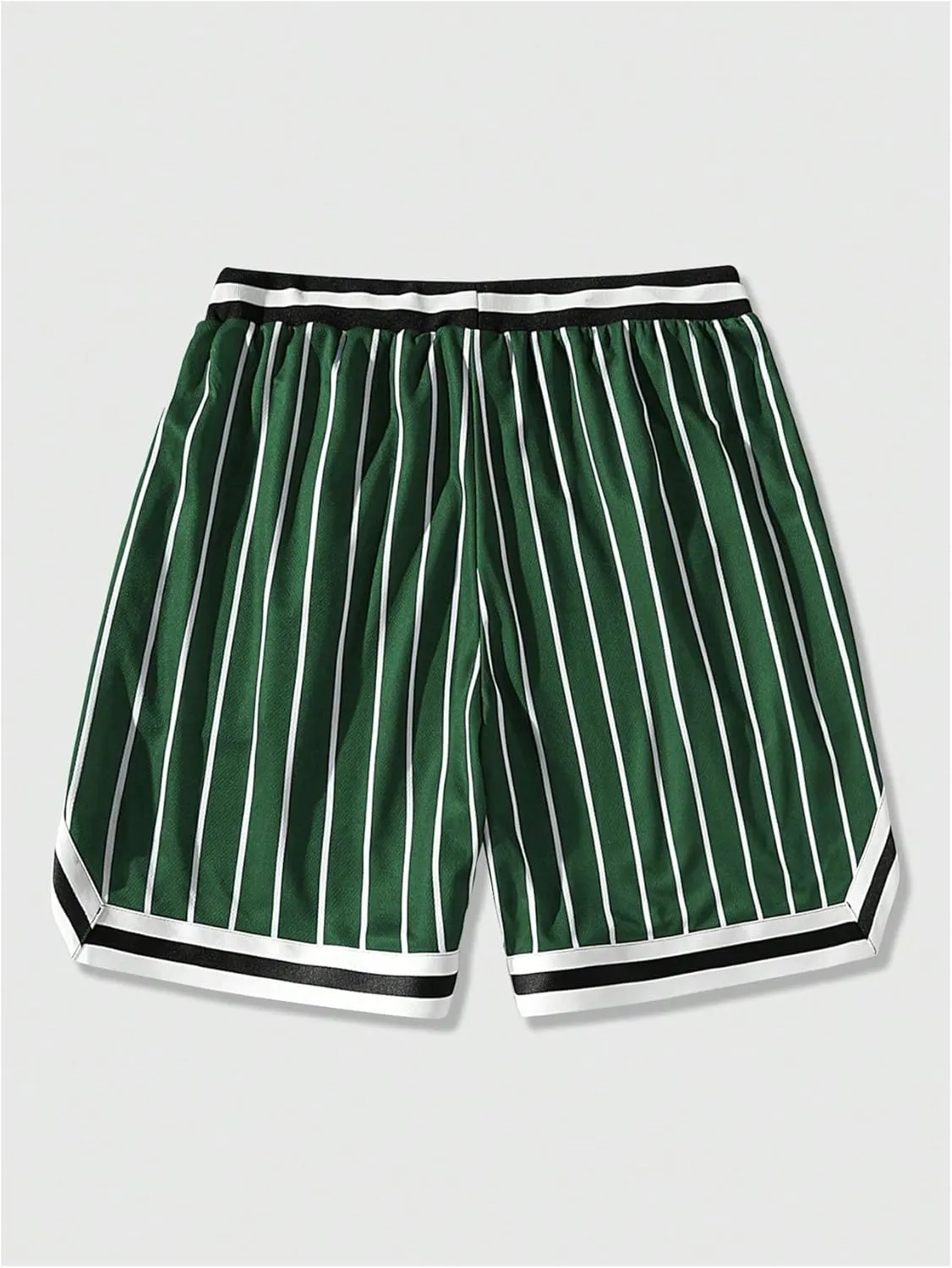 SHENHE Men's Summer Graphic Shorts Drawstring Waist Sports Track Shorts