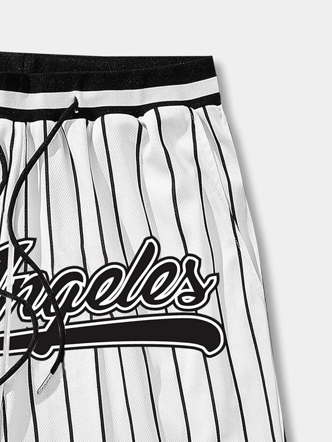 SHENHE Men's Summer Graphic Shorts Drawstring Waist Sports Track Shorts