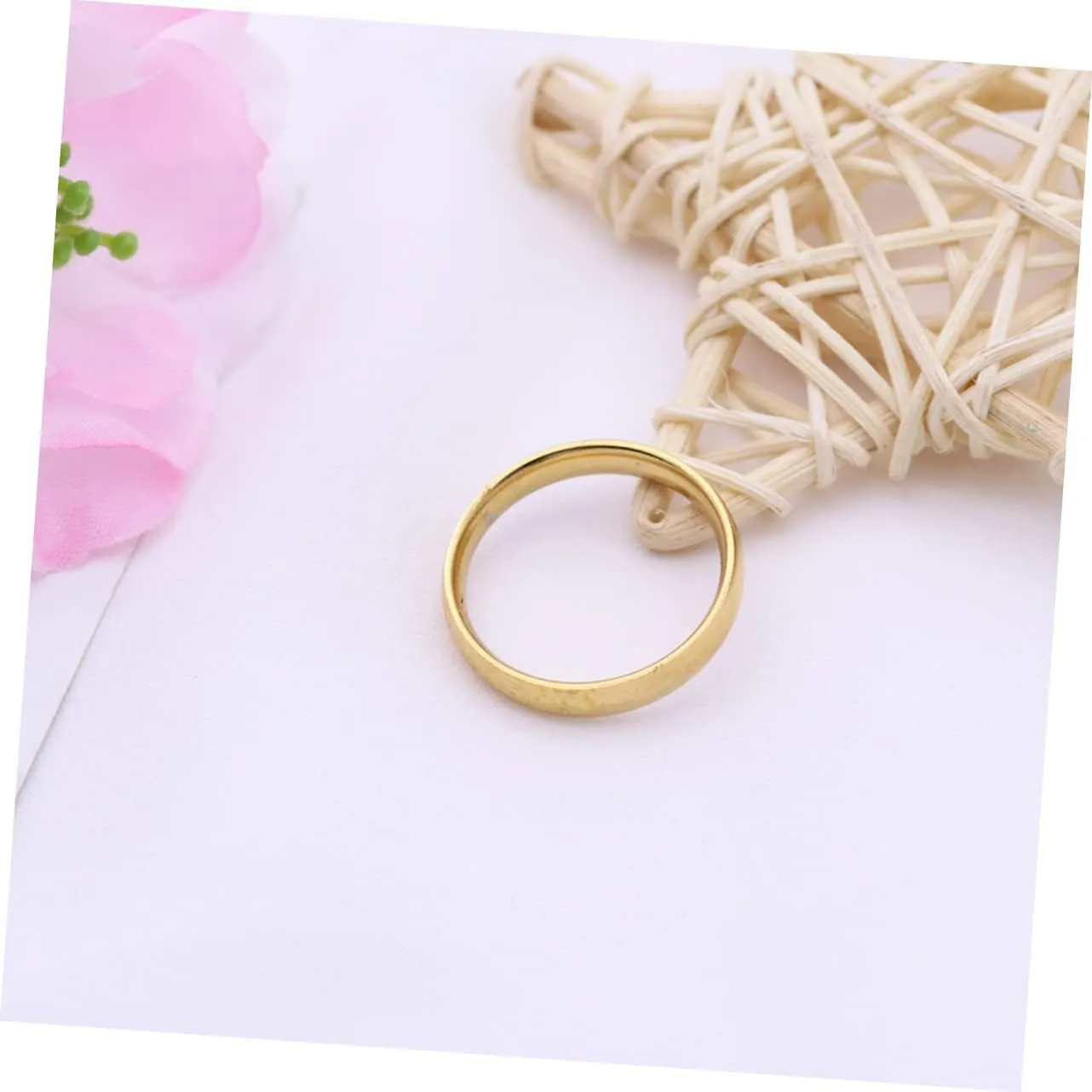 Simple Fashion Smooth Single Index Finger Ring for Women and Men Inner Diameter Versatile Accessory