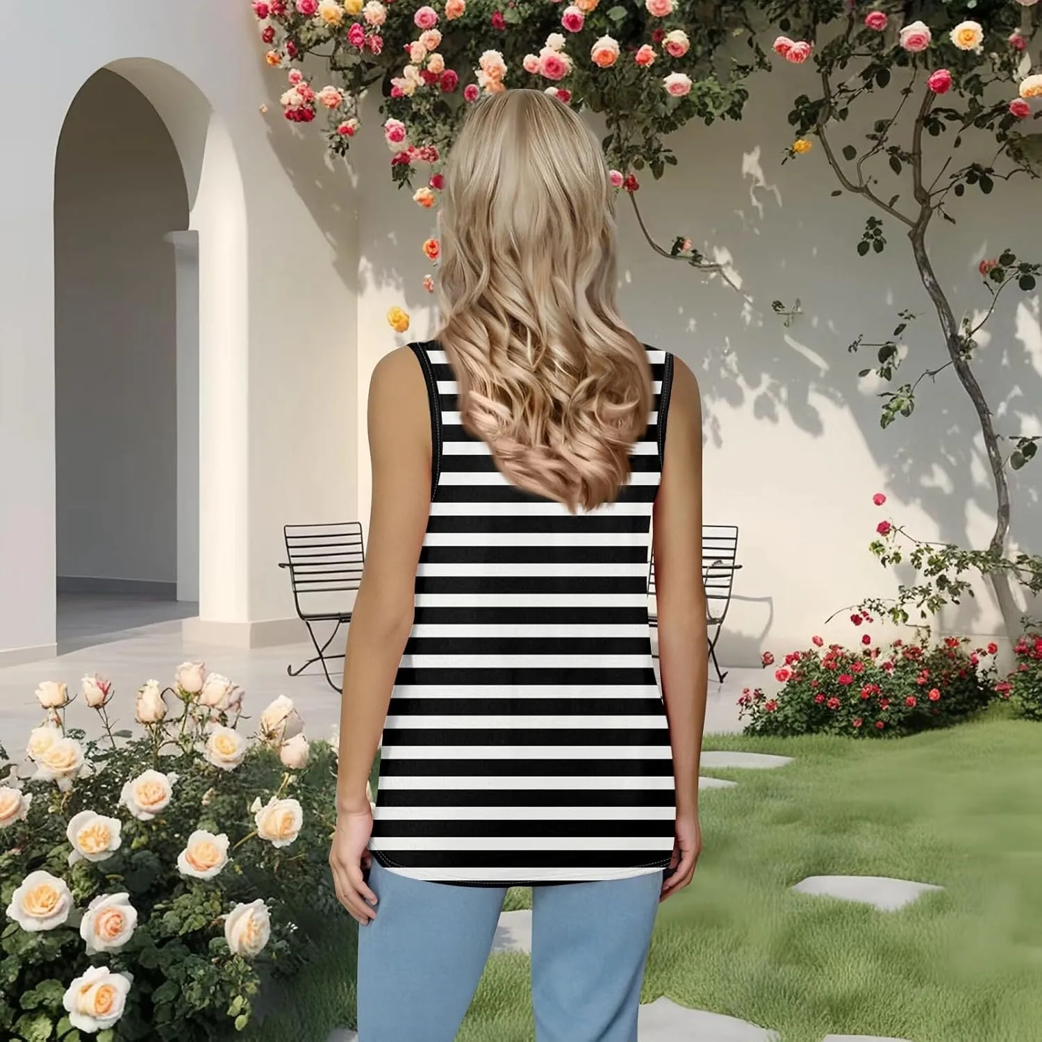 slqdgmryz Womens Summer Tops Square Neck Basic Cute Tank Tops Graphic Loose Fit Flowy Sleeveless Shirts Running Workout Tanks
