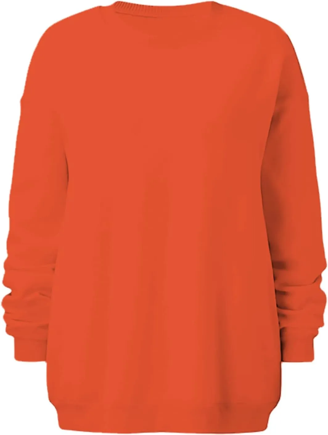 Stessotudo Oversized Sweatshirts for Women Crewneck Long Sleeve Baggy Boyfriend Tops Loose Fit Solid Casual Y2K Streetwear