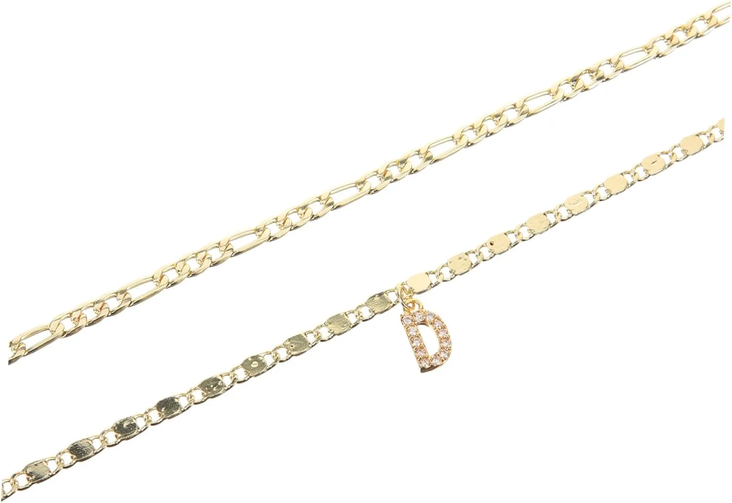 Stunning Silver Anklet Bracelets for Women Layered Letter Design Turquoise Beaded Anklet Jewelry
