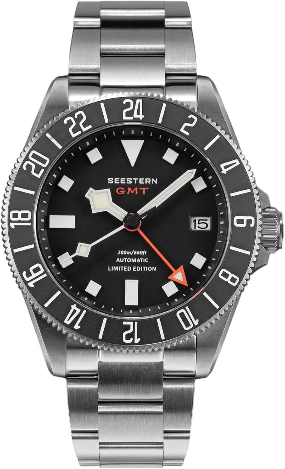 Sugess Seestern Titaniumn GMT Bezel 39MM S462.K Diving Mens Watch