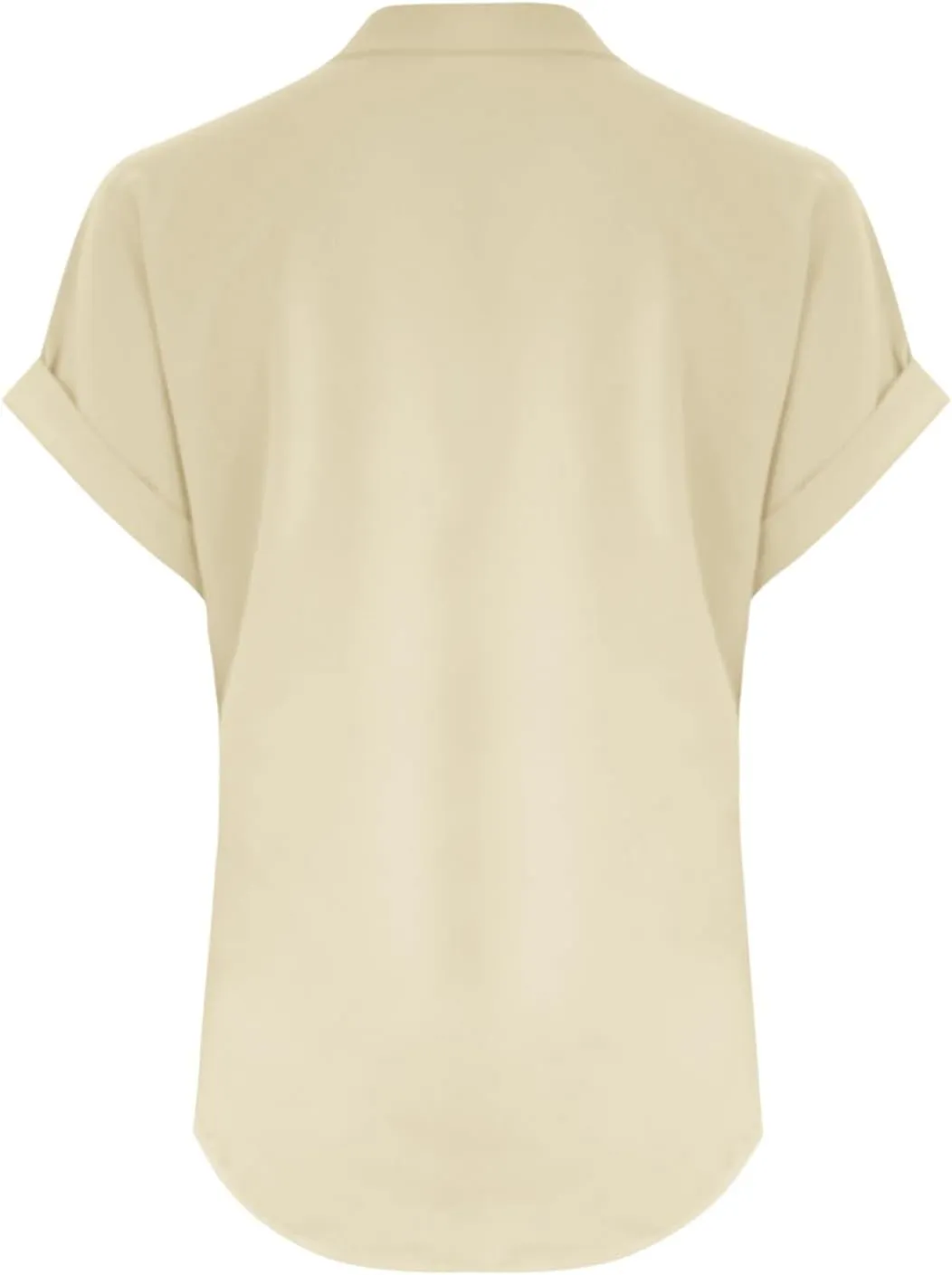 Summer Cotton Linen Shirts for Women 2025 Button Down Short Sleeve V Neck Shirts Solid Color Comfy Blouses Tunic Tops
