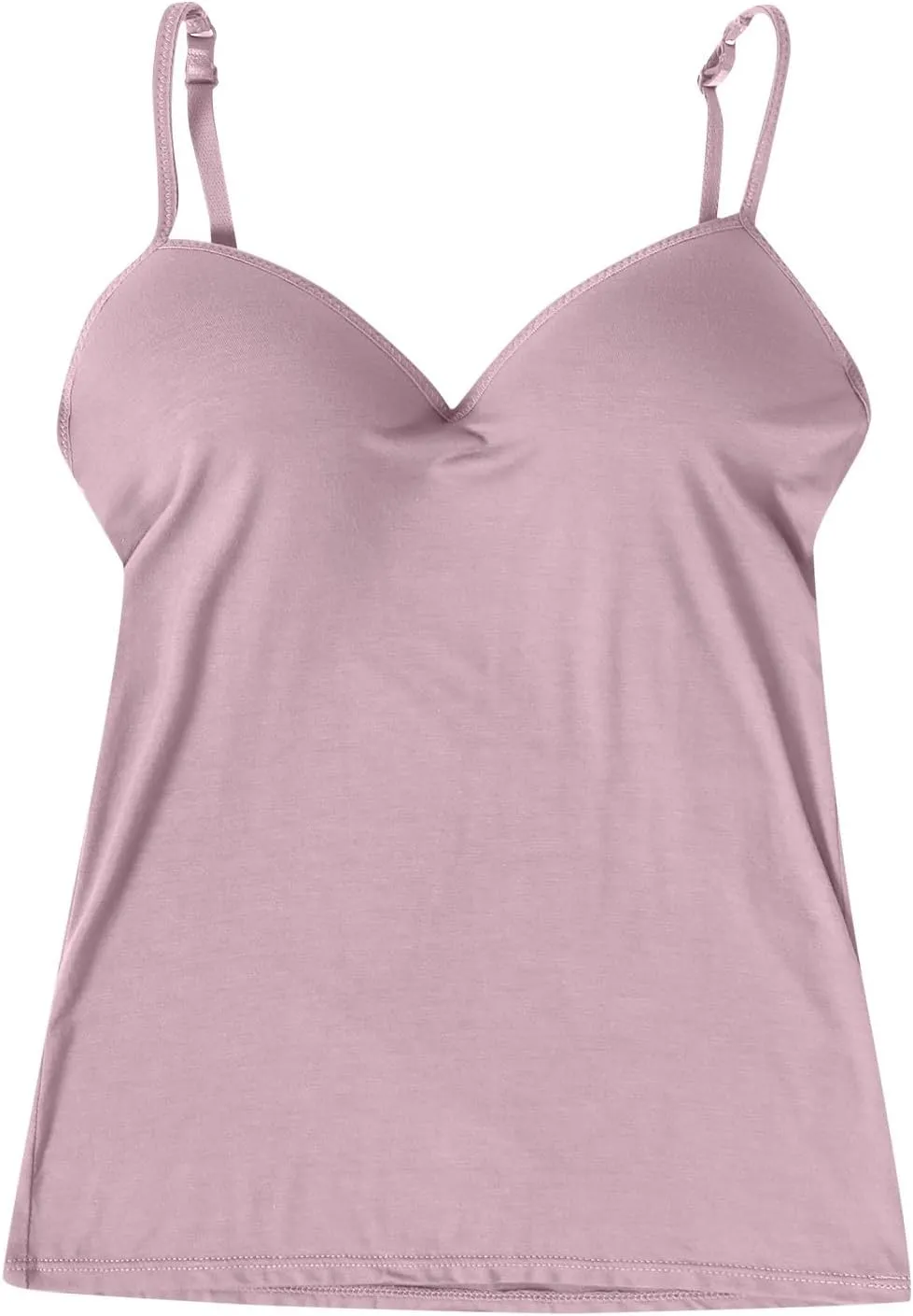 Tank Top with Built in Bra for Women Padded Workout Camisole Tops Spaghetti Strap Cami Shelf Bra Sports Cotton Undershirts