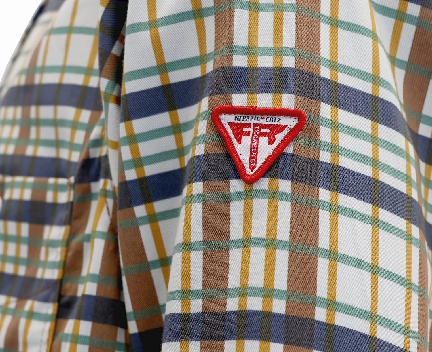 TICOMELA FR Shirt for Men Flame Resistant Shirts 6.5oz Light Weight Plaid Men's Fire Retardant Shirts
