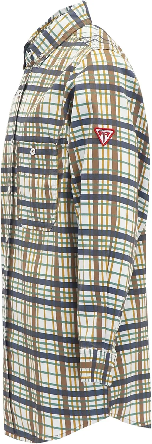 TICOMELA FR Shirt for Men Flame Resistant Shirts 6.5oz Light Weight Plaid Men's Fire Retardant Shirts