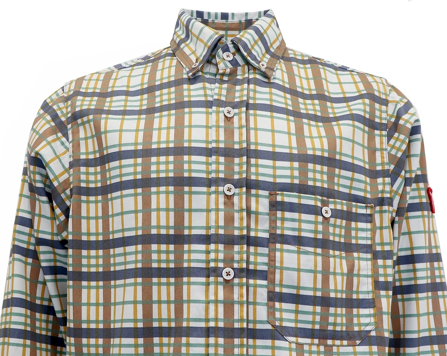TICOMELA FR Shirt for Men Flame Resistant Shirts 6.5oz Light Weight Plaid Men's Fire Retardant Shirts