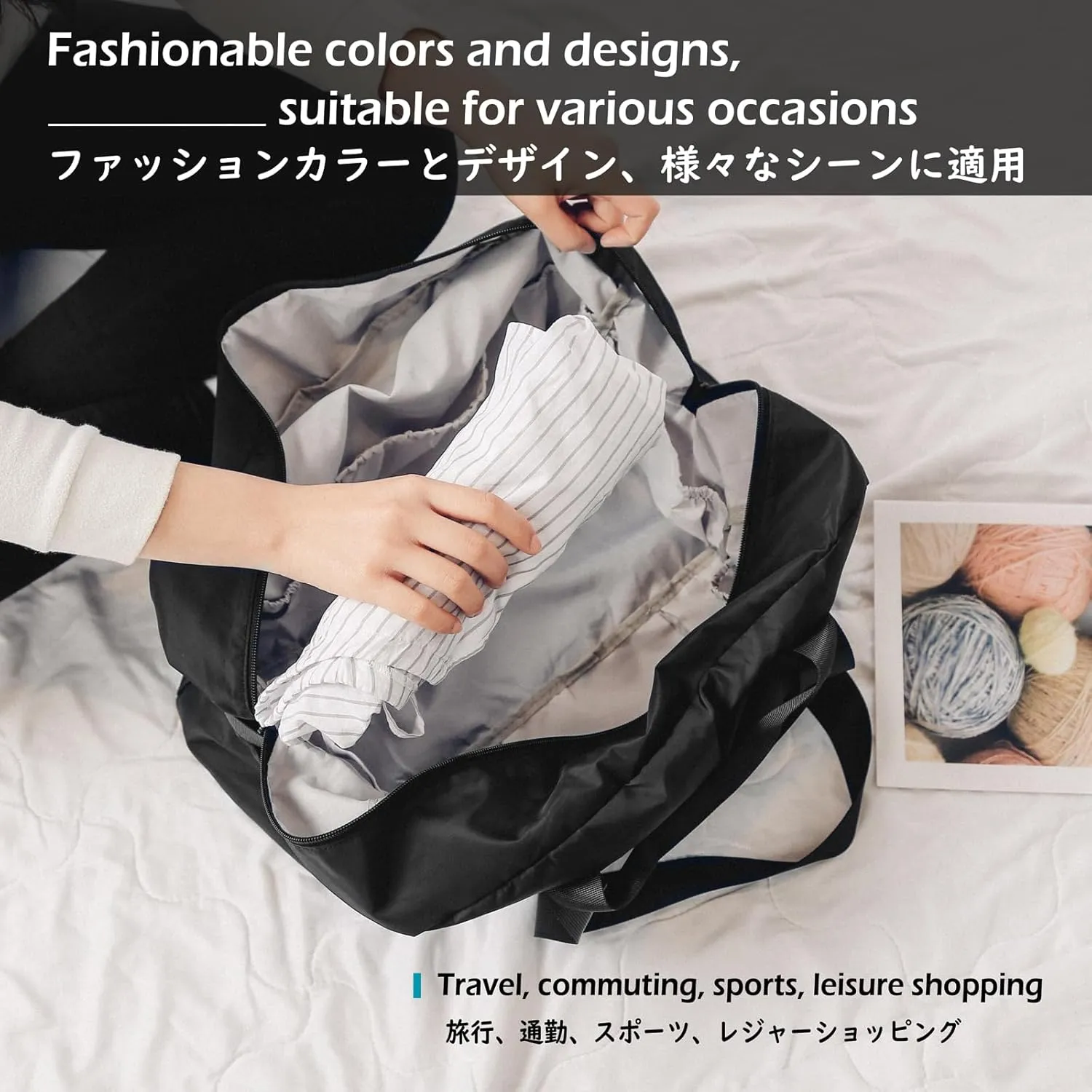 TRIWONDER Travel Duffel Bag Waterproof Weekender Carry On Tote Hospital Bag for Labor and Delivery Overnight Luggage Bag with Trolley Sleeve