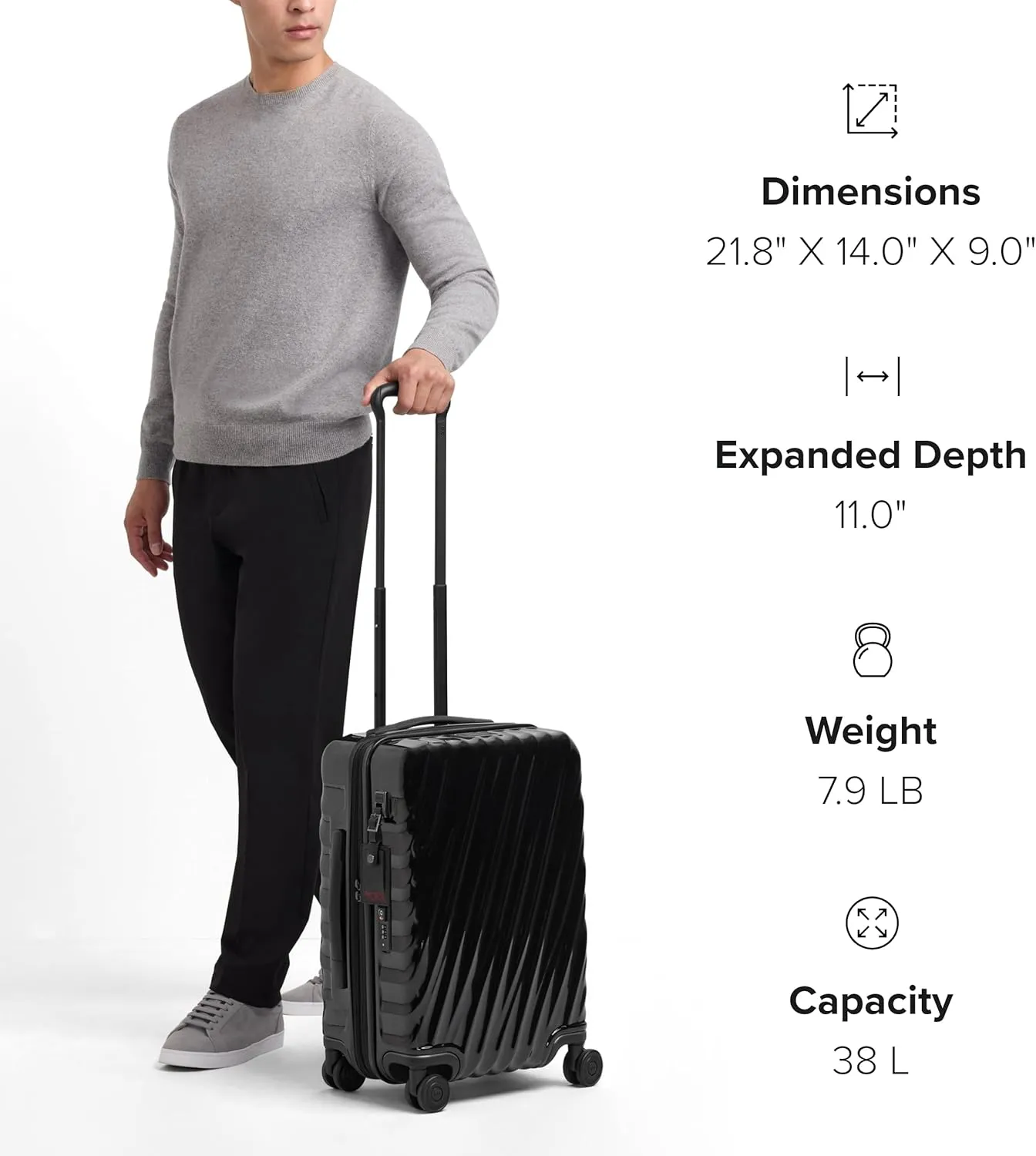 Tumi 19 Degree Polycarbonate International Expandable 4 Wheel Carry-On, Lagoon, One Size
