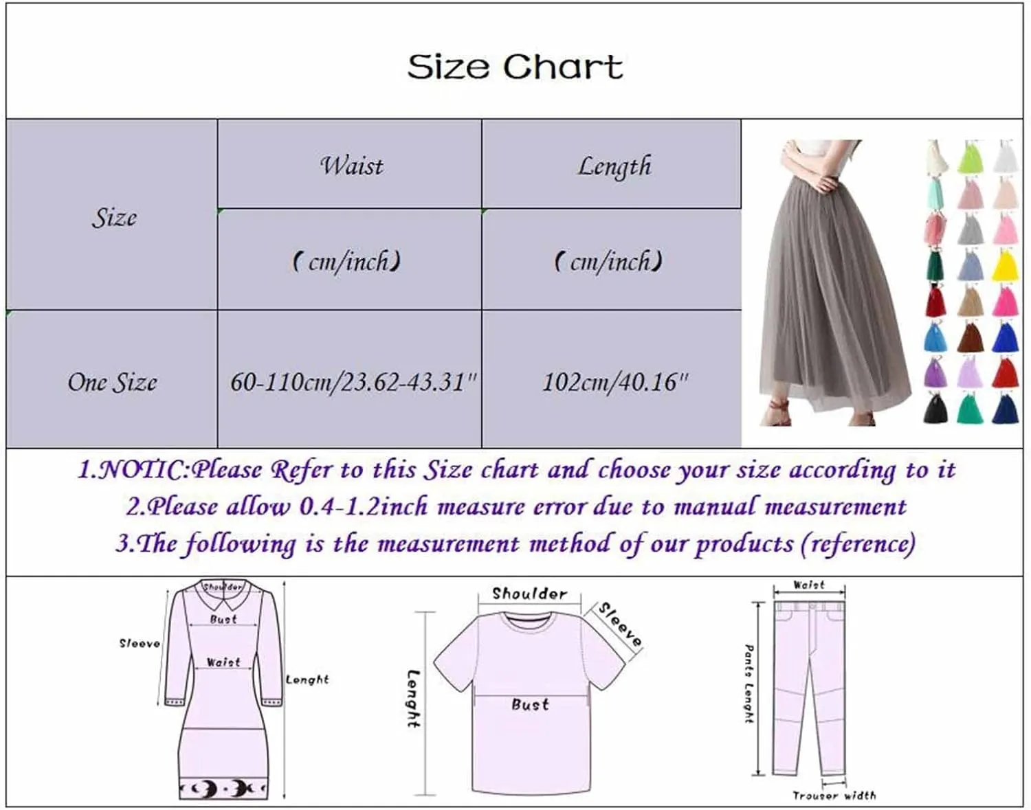 Tutu Skirts for Women Girls Women Tutu Skirt Knee Tulle Skirt Petticoat Skirts High Waistpleatskirt Tutus