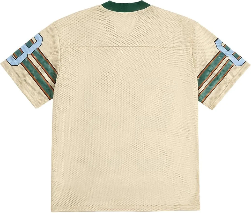 Unisex Jersey Shirts Y2k Baggy Oversized V Neck Number Graphic T Shirts Summer Tops