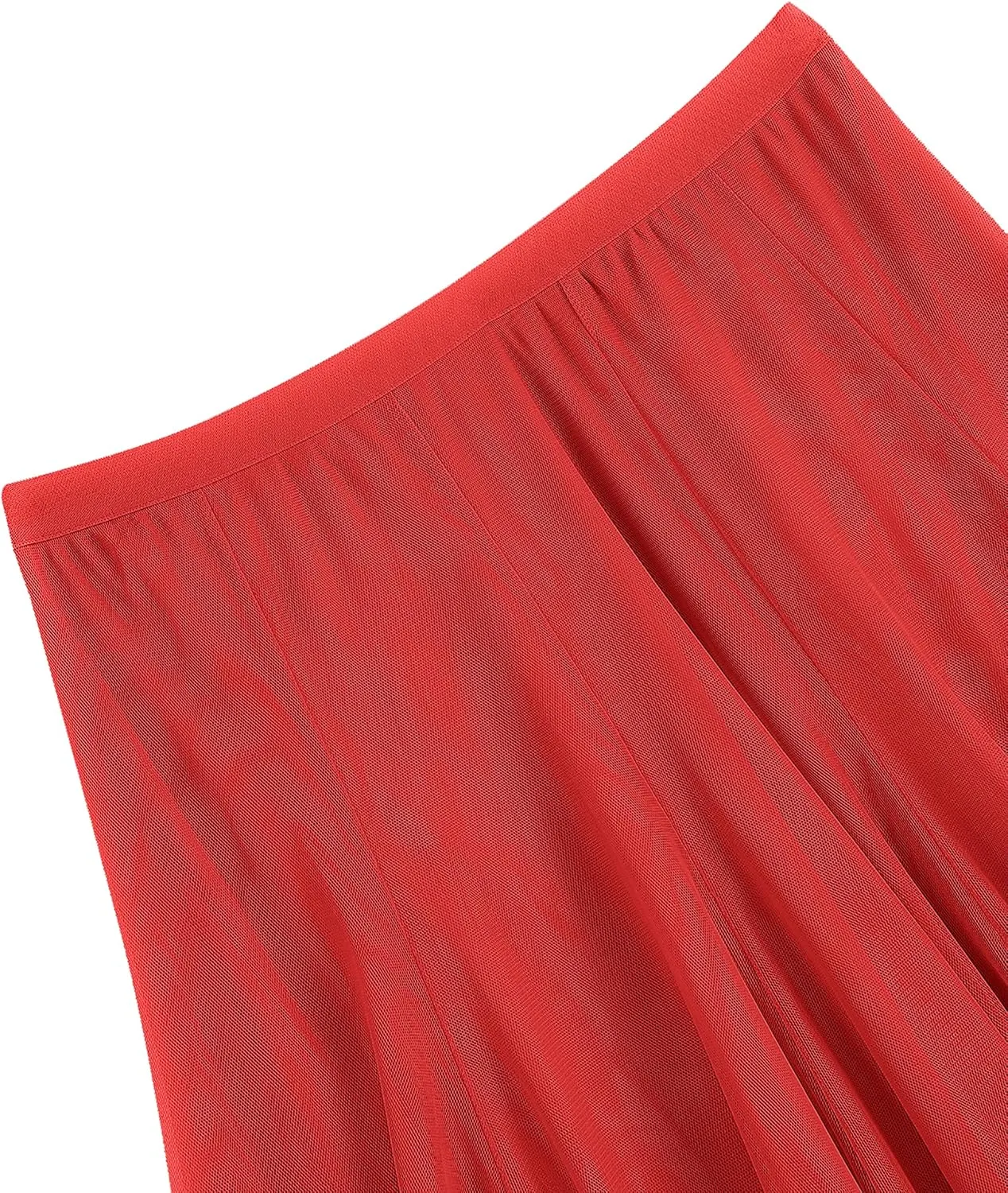Urban CoCo Women's Faux Suede Elastic Waist Midi Long Skirt A Line Women Flowy Fall Winter Skirts