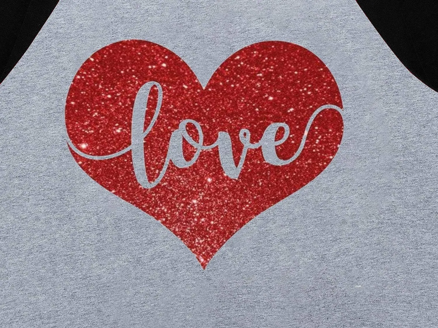 Valentines Day Shirts Women Cute Glitter Heart Shirt Casual Valentines Shirts for Women Long Sleeve Graphic Tees Tops