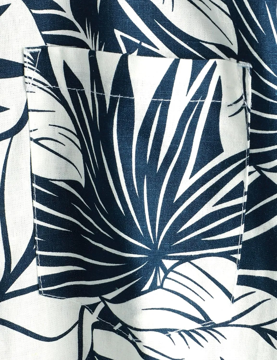 VATPAVE Mens Hawaiian Floral Shirts Cotton Linen Casual Button Down Short Sleeve Beach Shirts