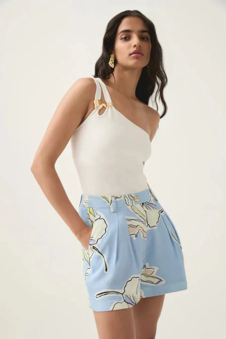 Vibrancy Knit Sleeveless Top Ivory