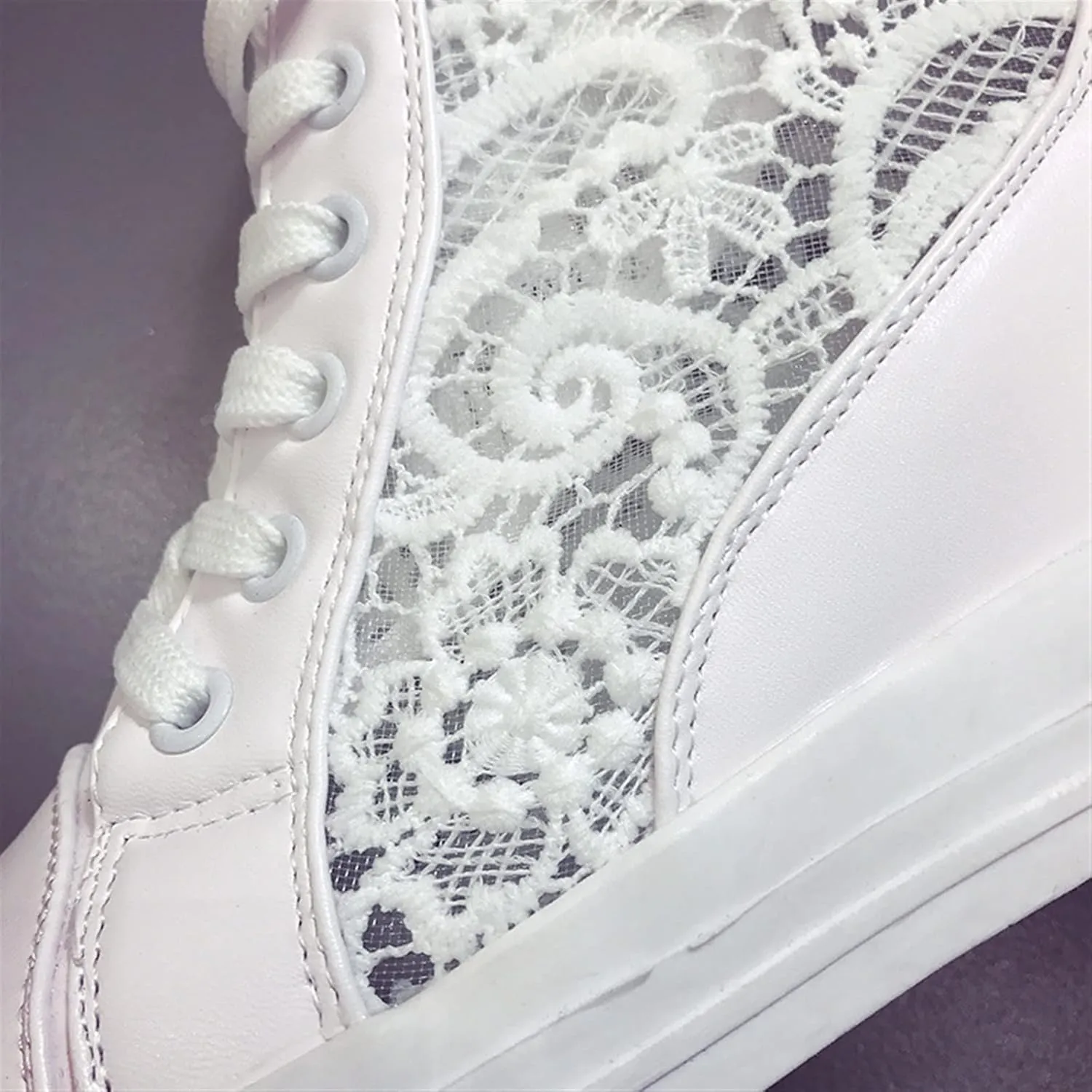 Wedge Heel Lace Trainers Women's Fashion Search Sequins Sneakers Casual Lace up Platform Running Walking Sports Shoes with Lace Round Toe Breathable Single Shoes Hiking