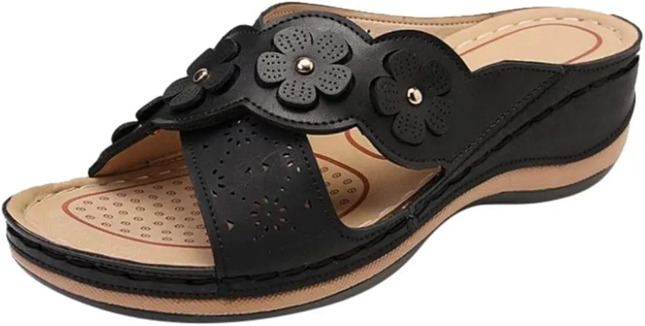 wedges heels for women Sandals for Women Dressy Summer Orthopedic Comfortable Peep Toe Sandals Summer Travel Sandals Bleach Sandals