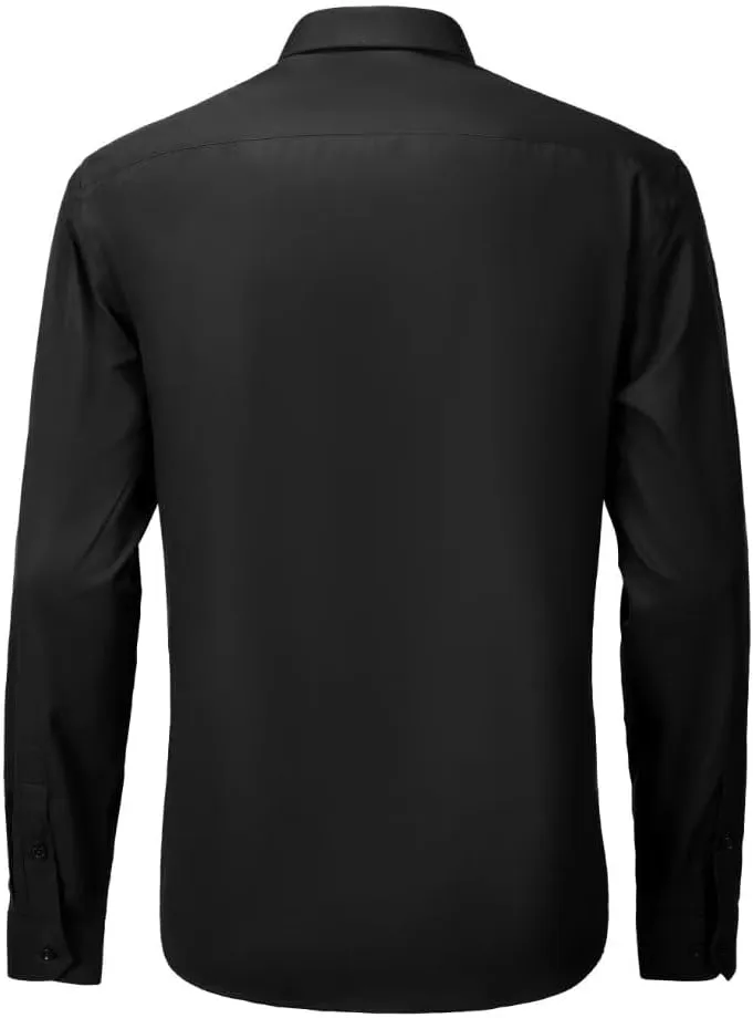 Wehilion Men's Dress Shirts Slim Fit,Dress Homecoming Shirts for Men Long Sleeve Stretch Business Men Dress Shirt