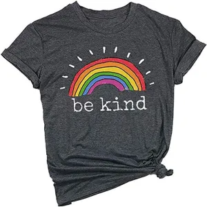 Women Cute Graphic Tees Casual T-Shirt Loose Fit Shirts Short Sleeve Tops