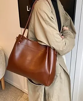 Women Vintage Fashion Top-handle Slouchy Crossbody Bags Shoulder Bag Hobo Bag Large Capacity Satchel Purse Work Bag