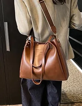 Women Vintage Fashion Top-handle Slouchy Crossbody Bags Shoulder Bag Hobo Bag Large Capacity Satchel Purse Work Bag