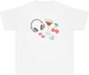 Women Y2K Aesthetic Graphic Baby Tees Short Sleeve Crewneck Fitted Crop Tops Teen Girl Summer Vintage White T Shirt