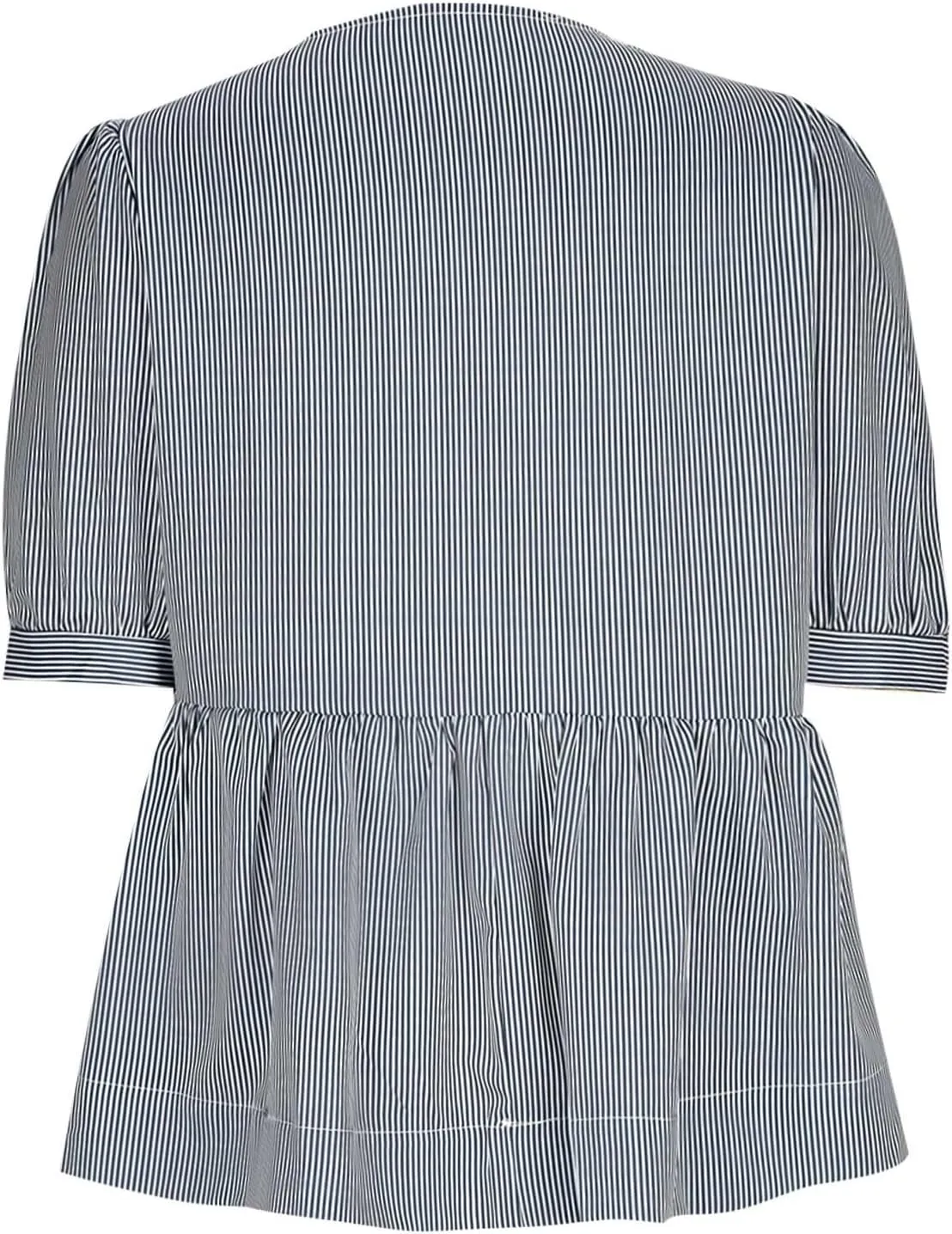 Womens Blouses Plaid Short Puff Sleeve Tops Cute Tie Front Peplum Shirts Summer Girls Fashion Casual Loose Clothes