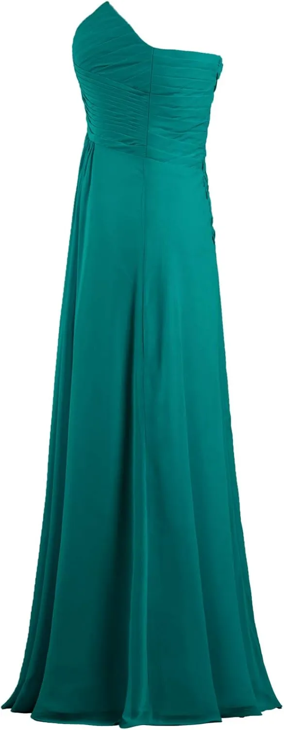 Women's Chiffon Bridesmaid Dresses Long Evening Gowns
