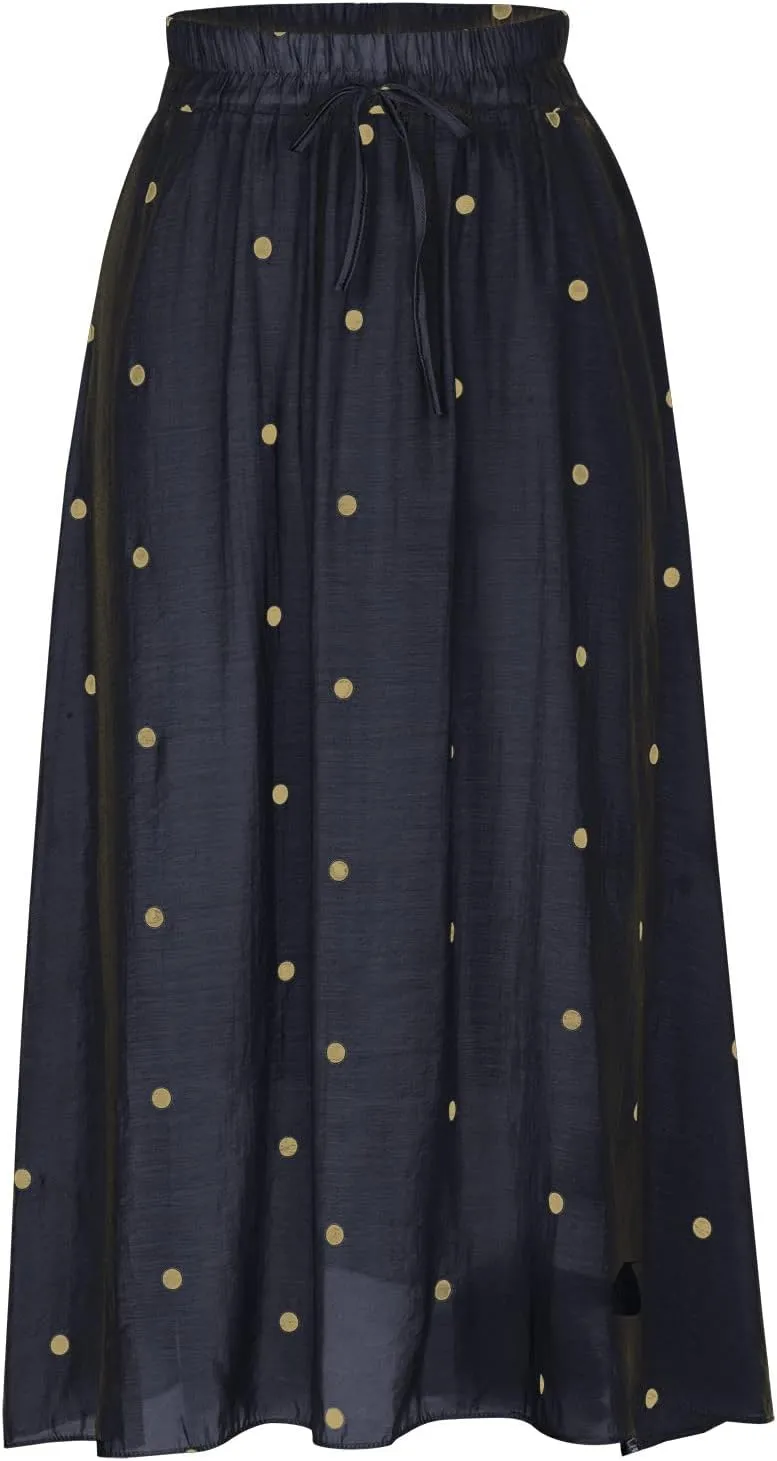 Women's High Cut Tie Knot Polka Dot Maxi Long Midi Mini Petite Skirts Loose Fit Skirt for Women Linen Skirts 2025